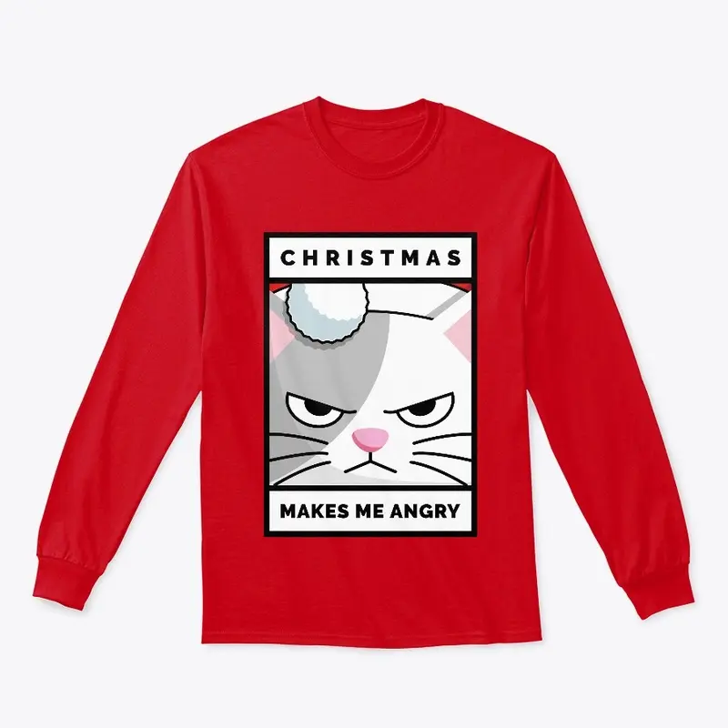 Funny Cat Christmas Makes Me Angry