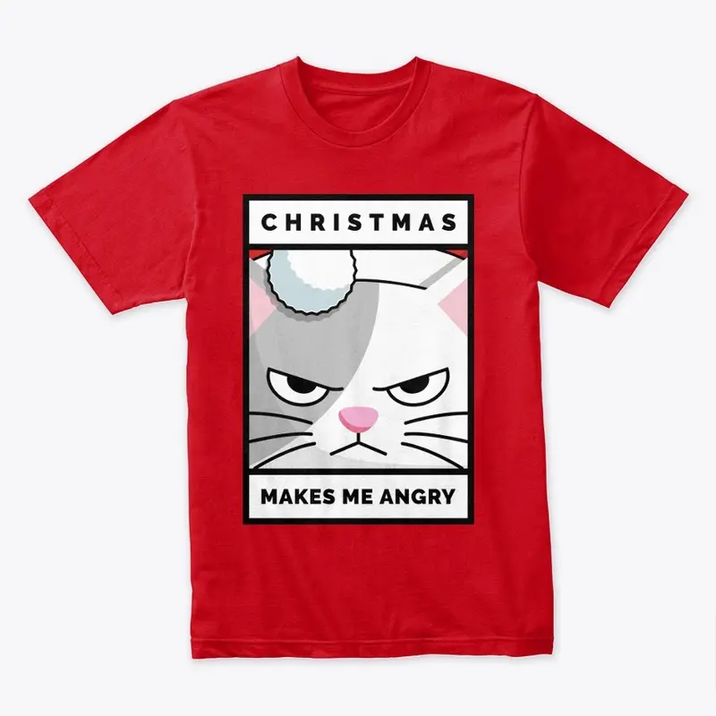 Funny Cat Christmas Makes Me Angry