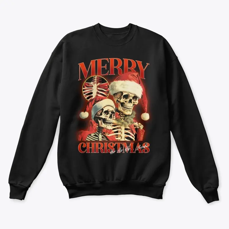 Merry Christmas Santa Skull 