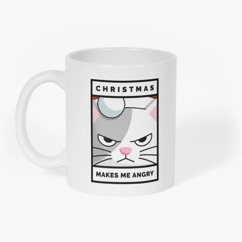 Funny Cat Christmas Makes Me Angry